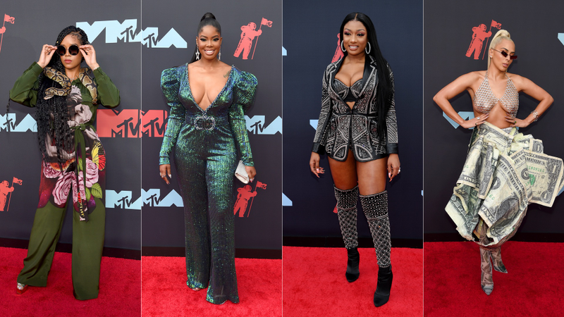 Illustration for article titled Technicolor Sparkles and Flamboyant Energy Dominated the MTV VMAs Red Carpet
